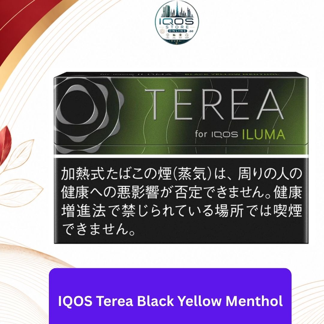 IQOS Terea Black Yellow Menthol Japan